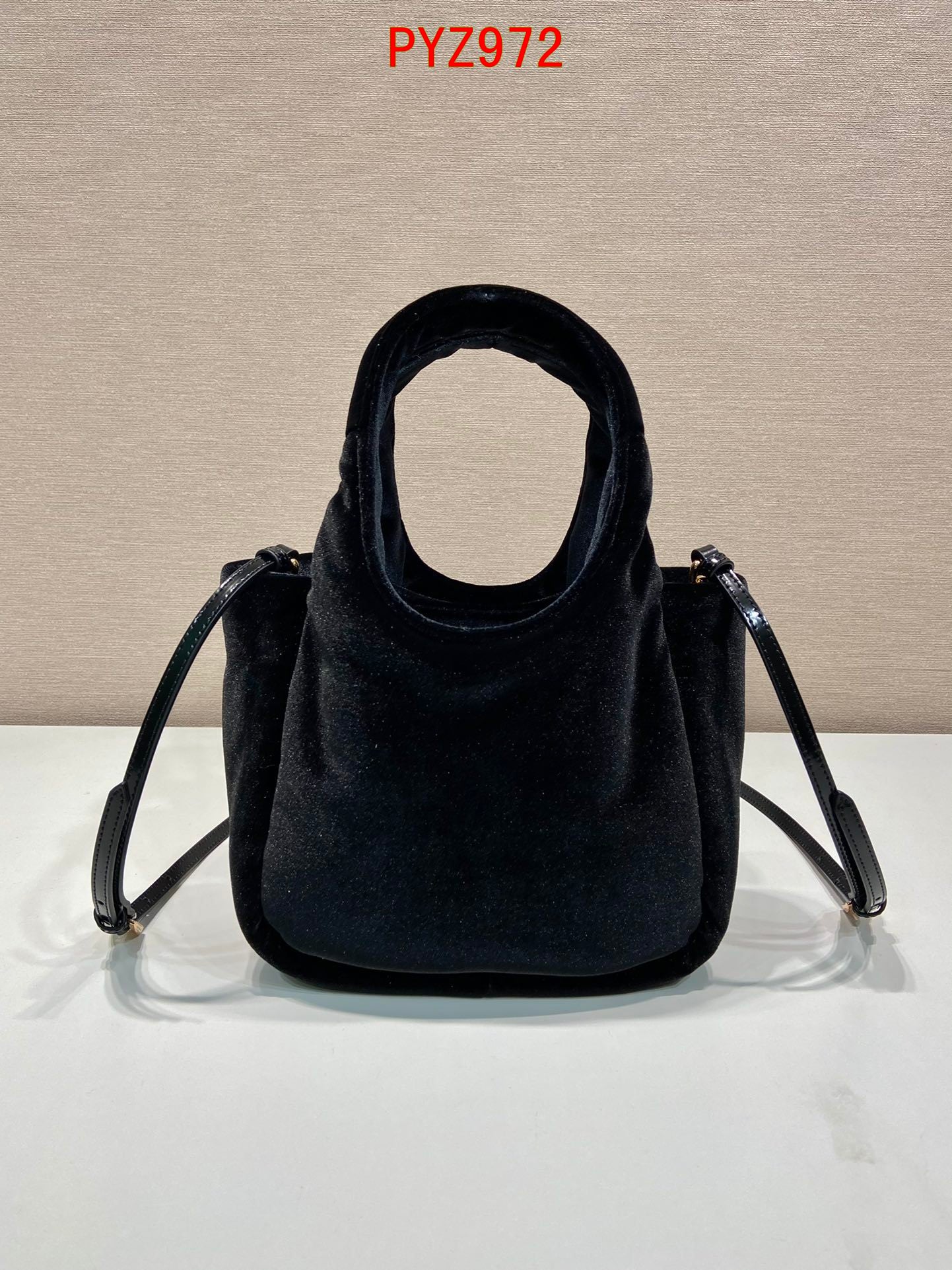 Prada Padded velvet mini handbag