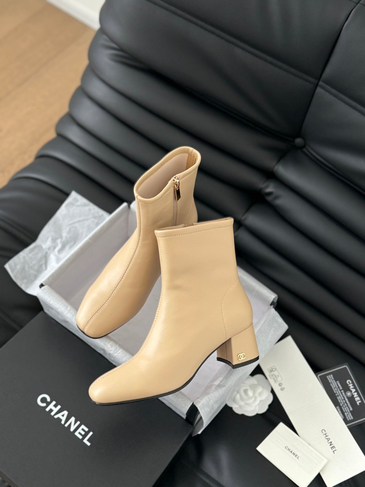 Chanel Leather Boots