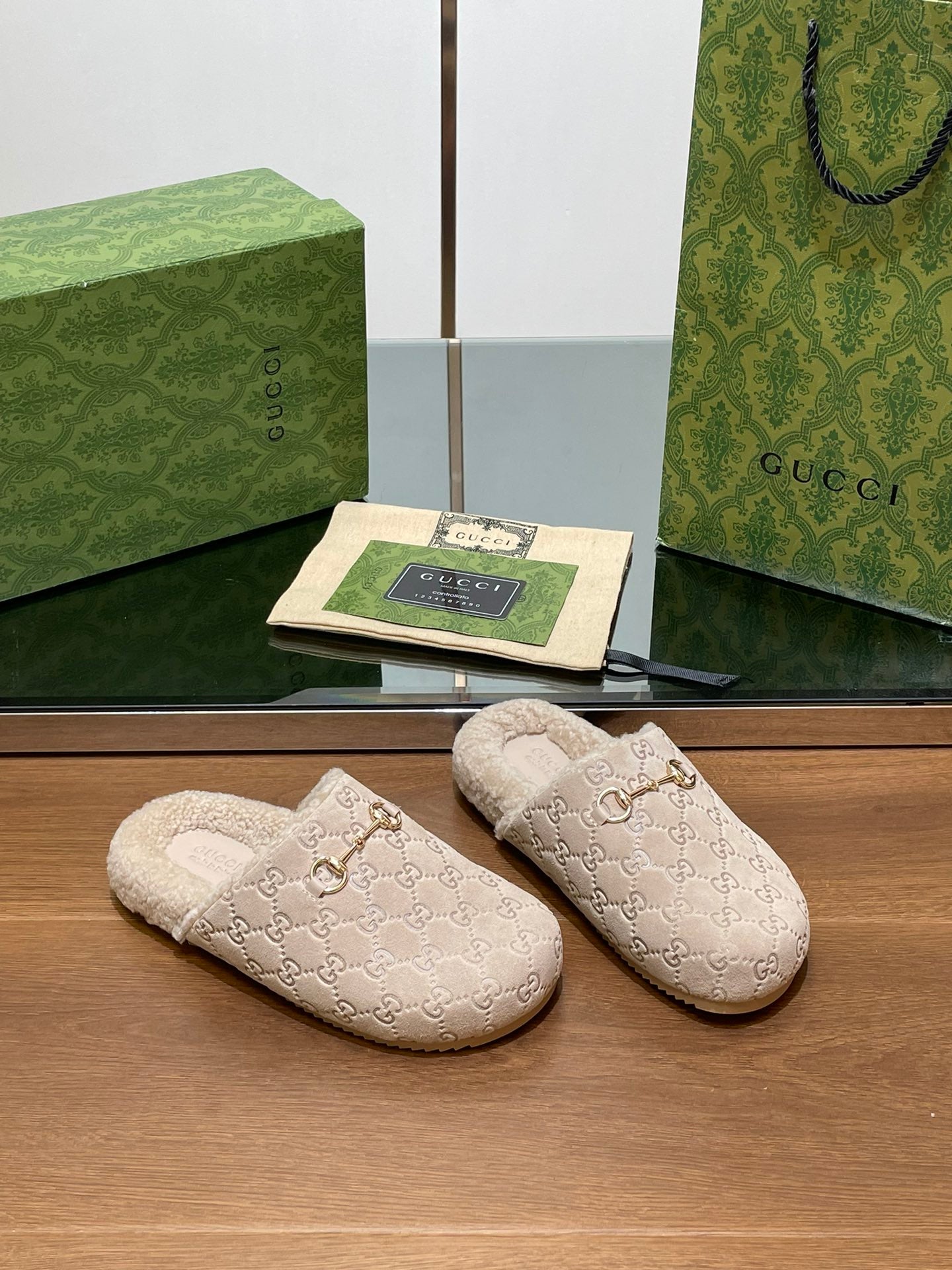 Gucci Suede Slippers