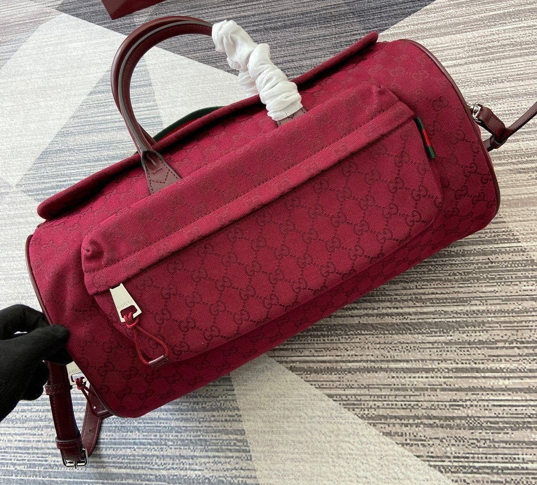 Gucci Medium Duffle bag Rosso Ancora