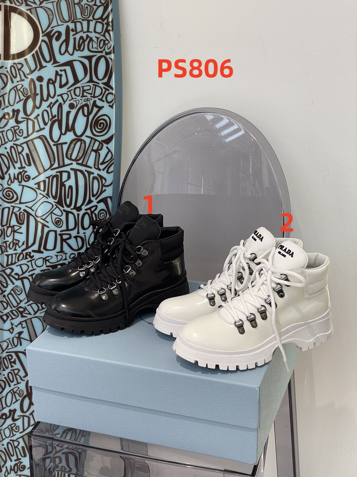 Prada Combat Shoes