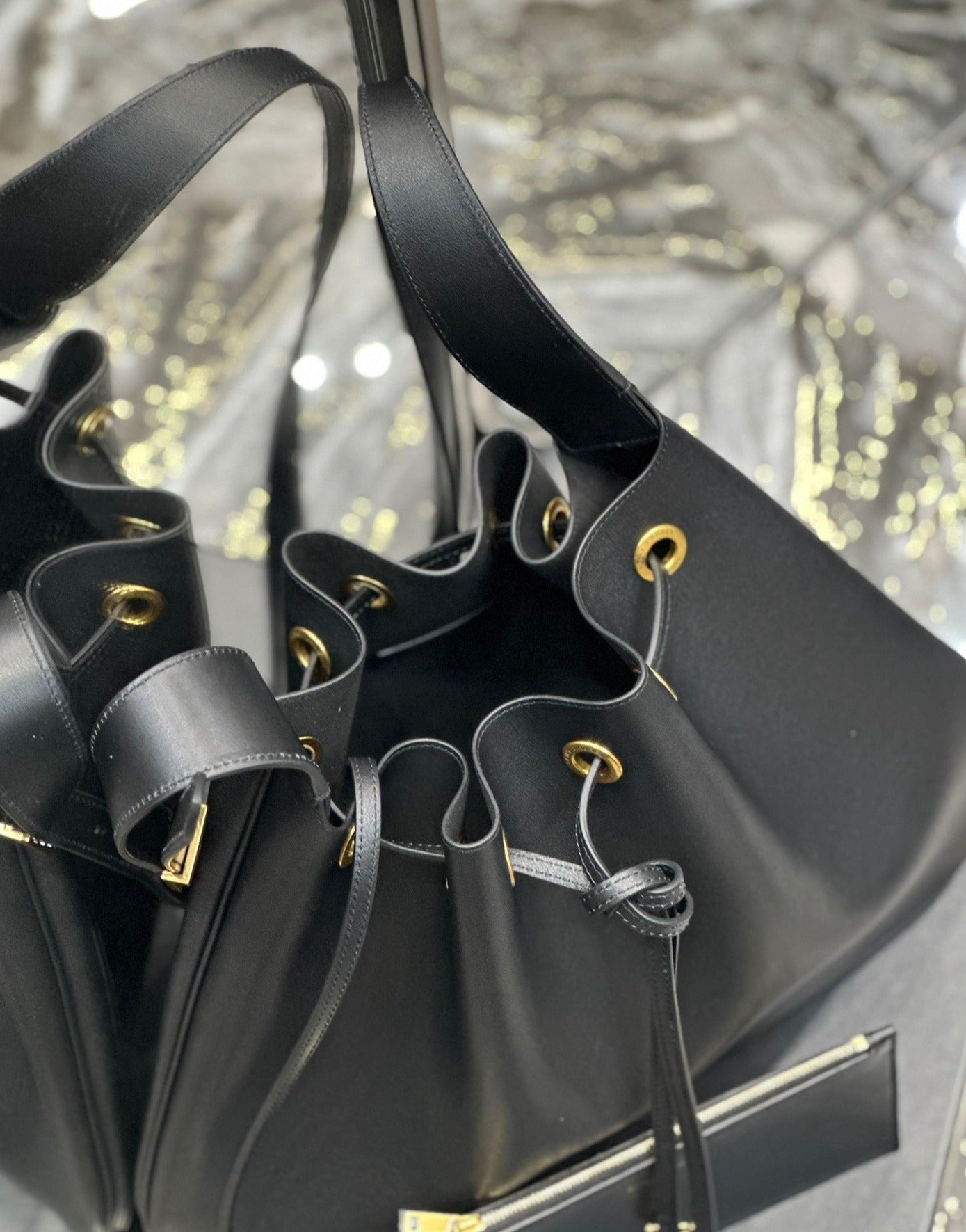 YSL Flat Hobo Bag
