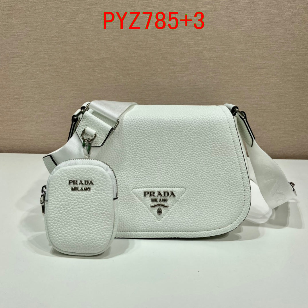 Prada leather shoulder bag