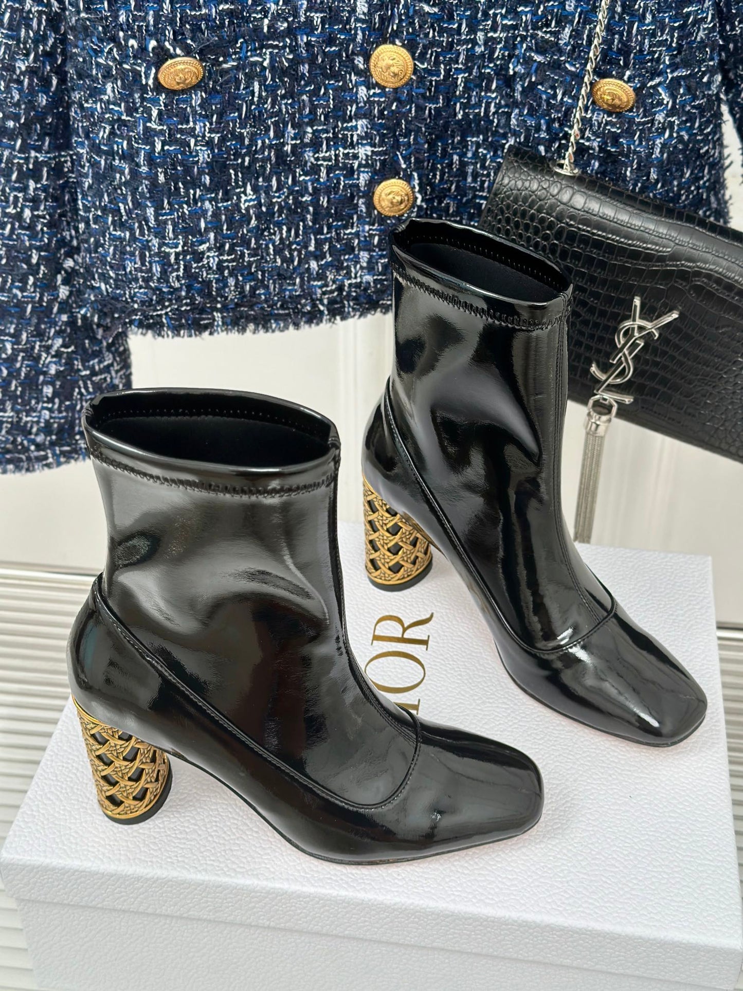 Dior Heels Boots leather