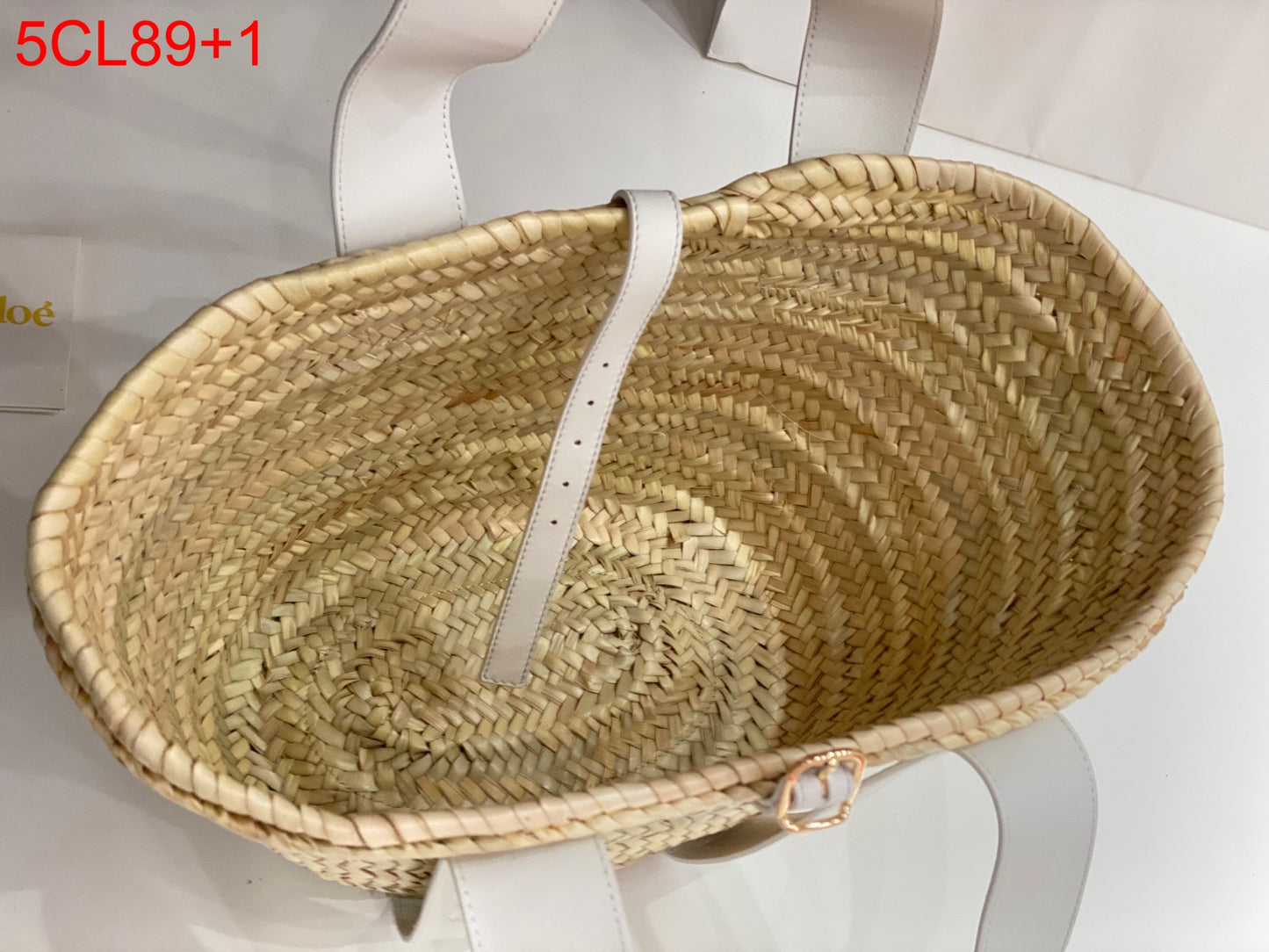 Chloe Straw Tote Bag