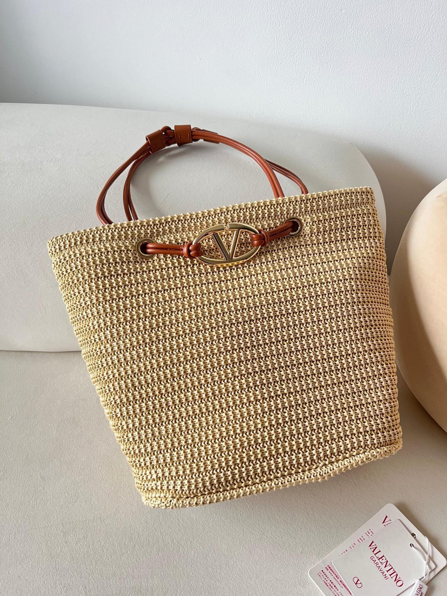 Valentino Garavani Straw Small Bucket bag