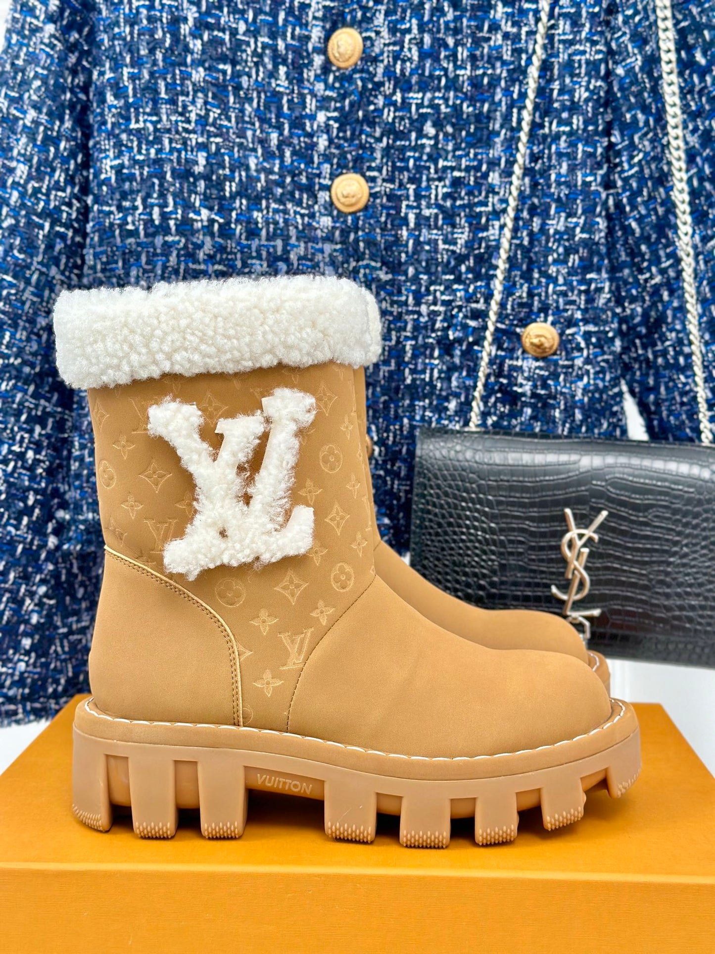 Louis Vuitton Short Suede Boots