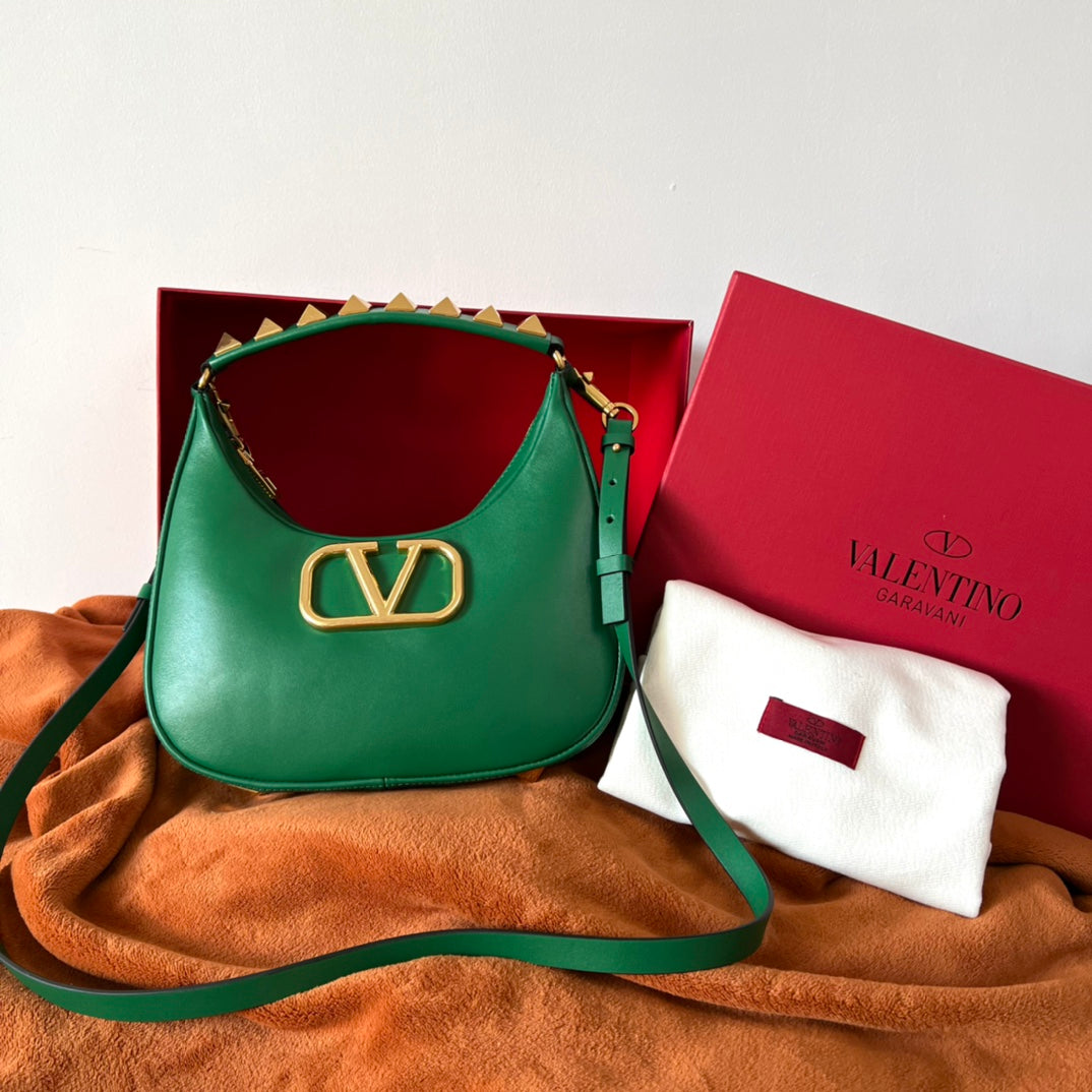 Valentino Garavani Roman Stud VLogo Plaque Tote Bag