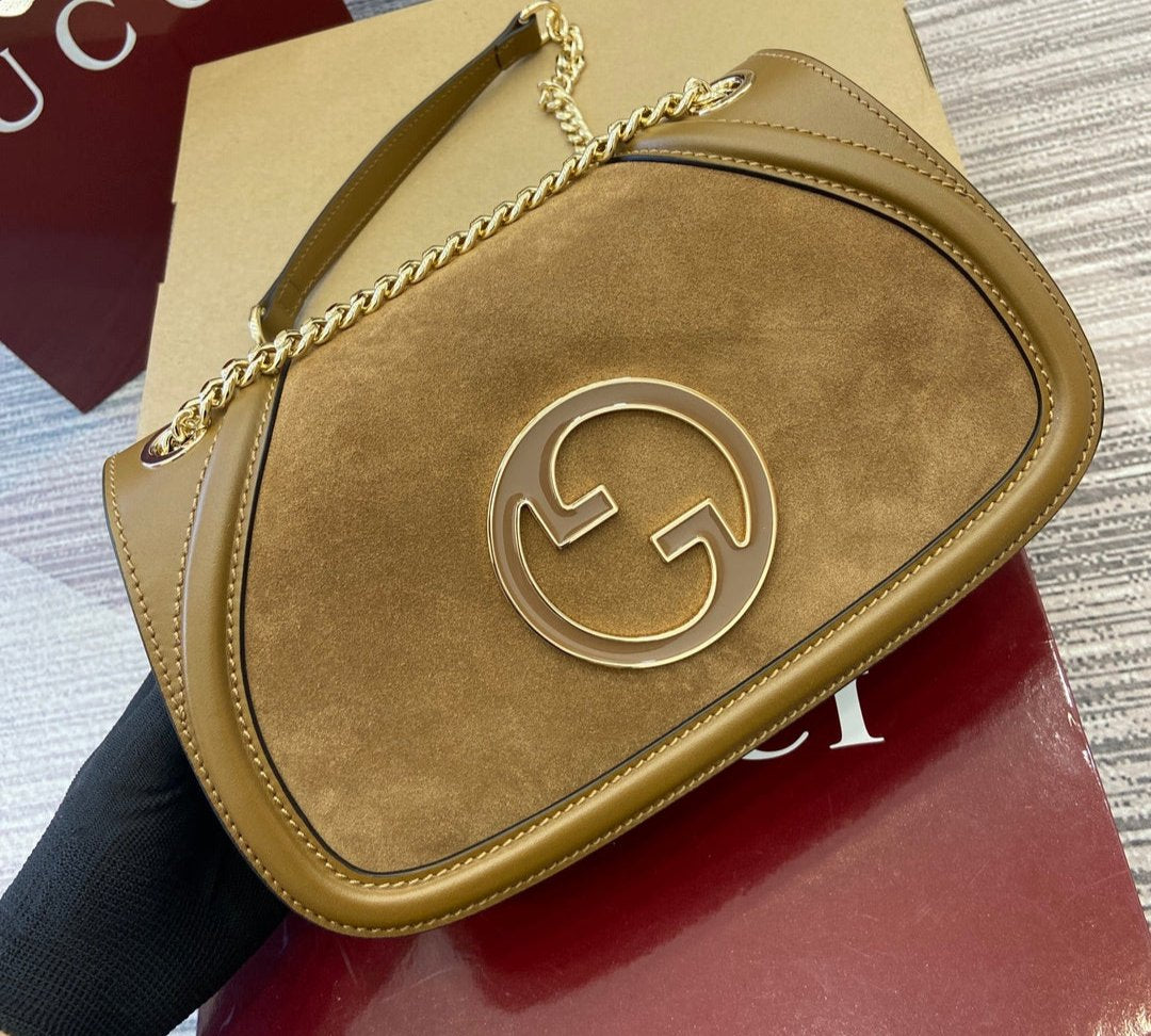 Gucci Blondie suede bag