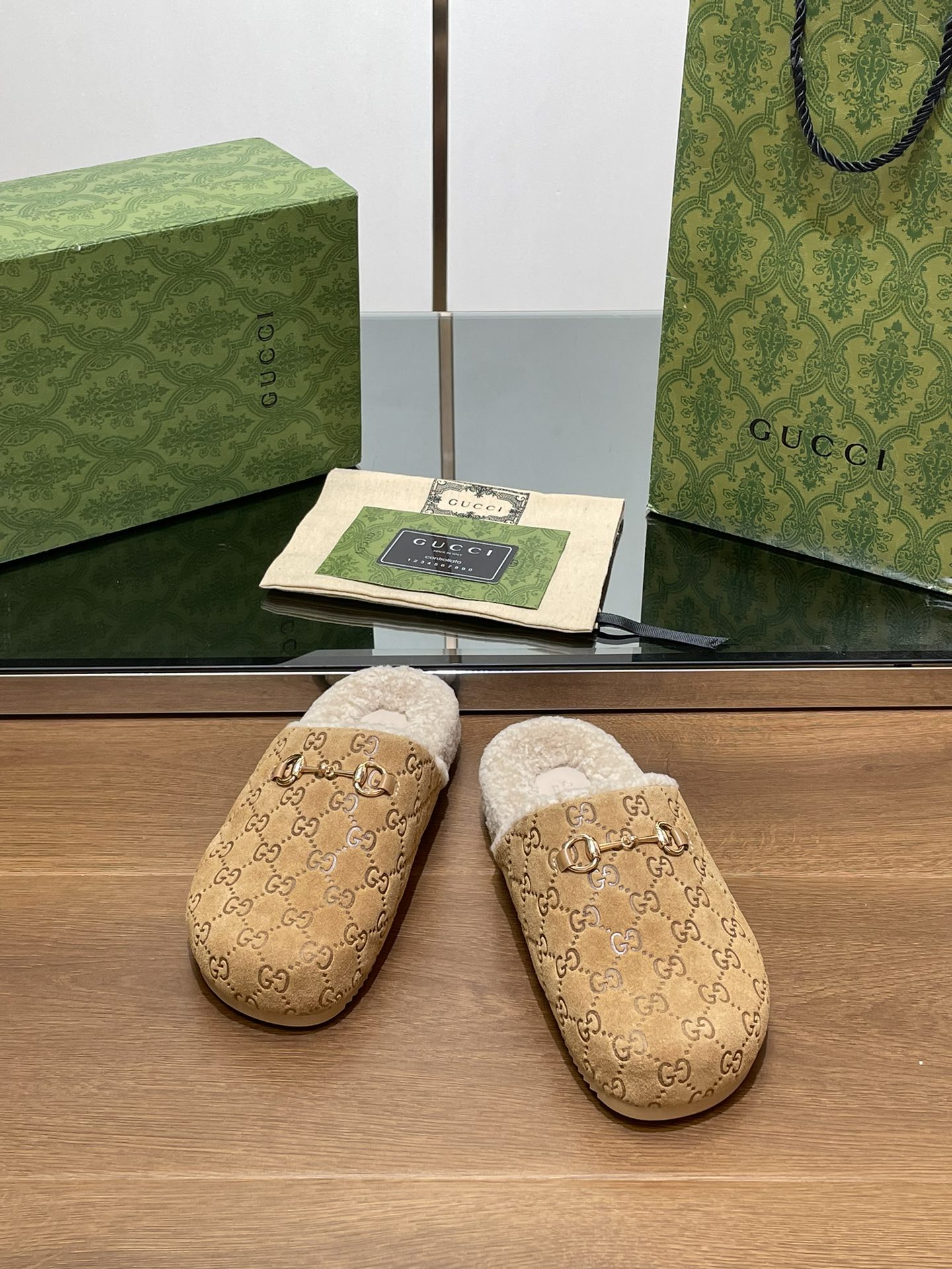 Gucci Suede Slippers