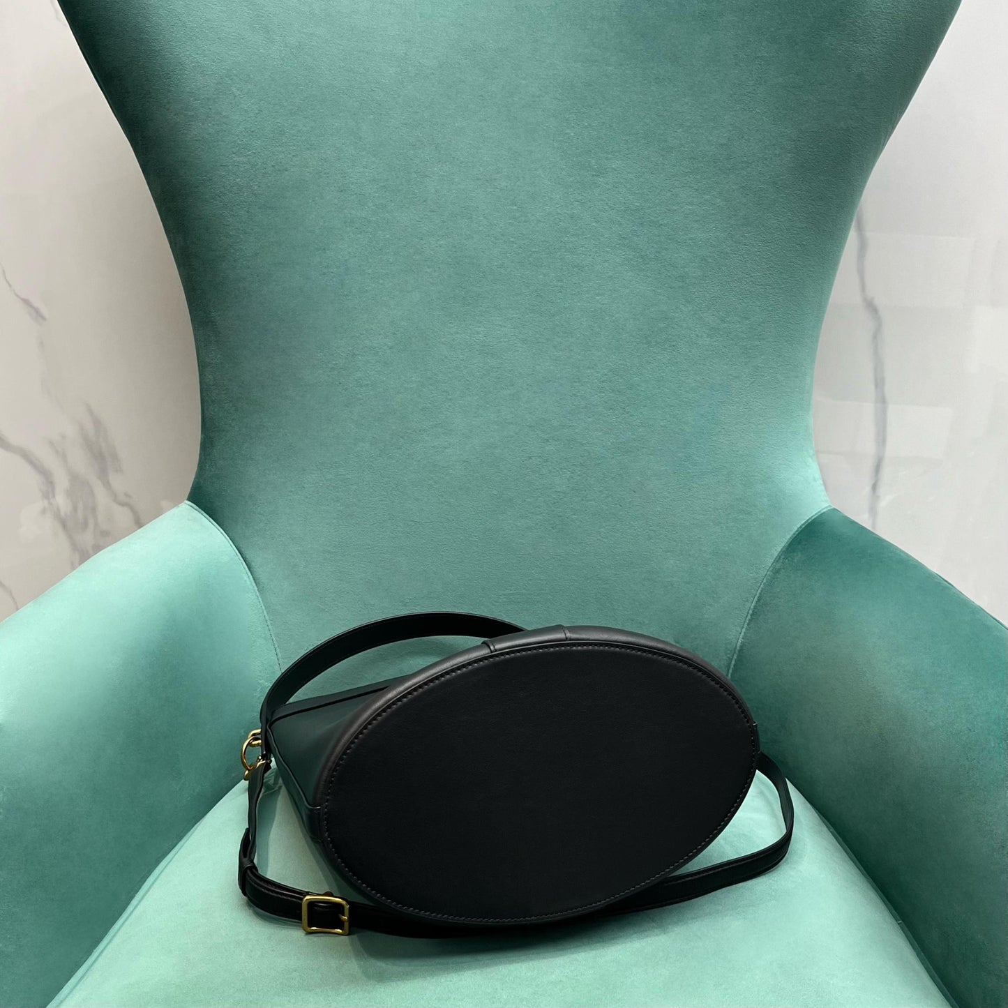 YSL Y top-handle bucket in suede