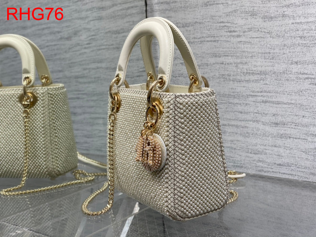 Dior Mini Lady bag in pearls
