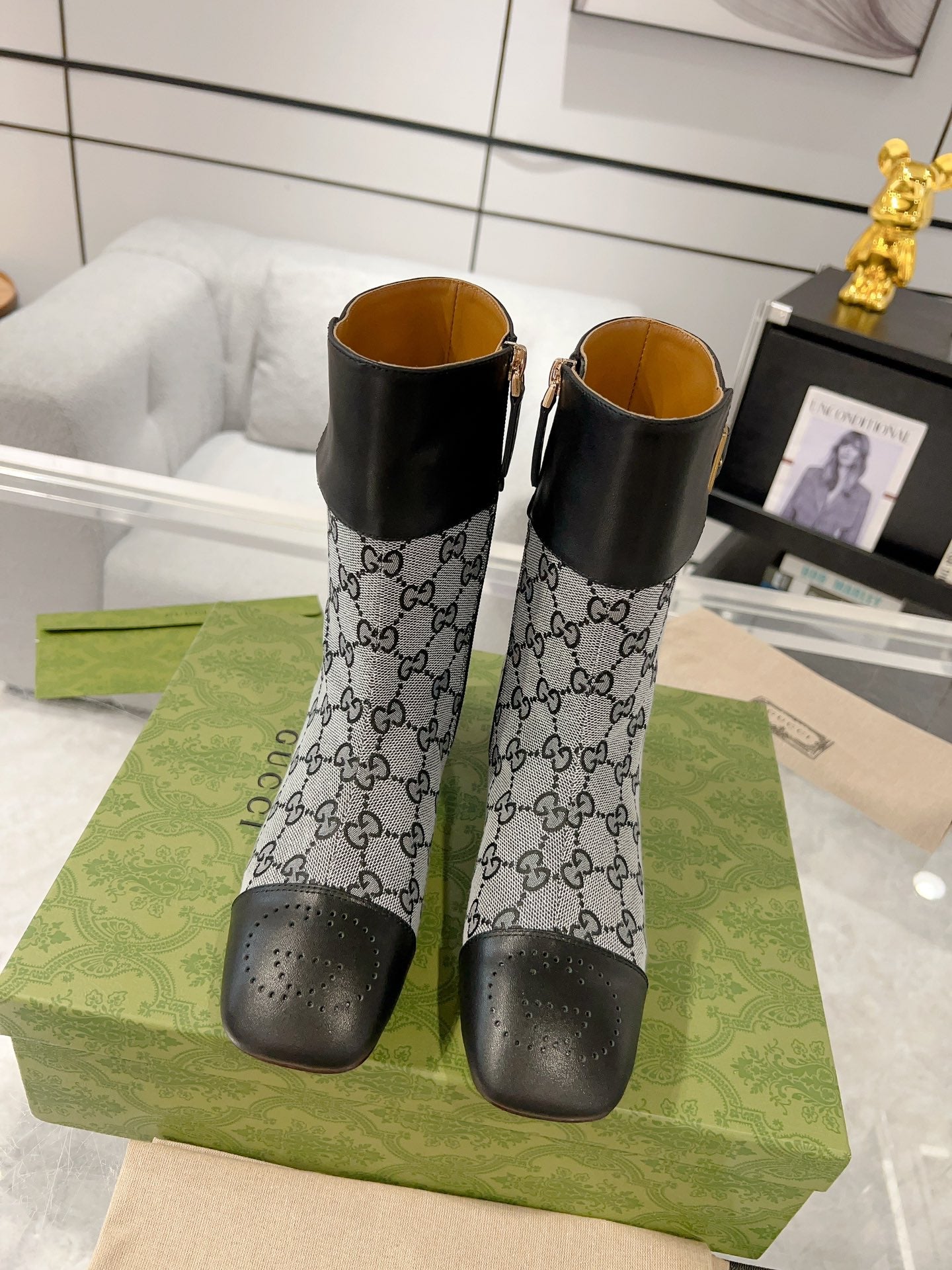 Gucci Heels Short Boots