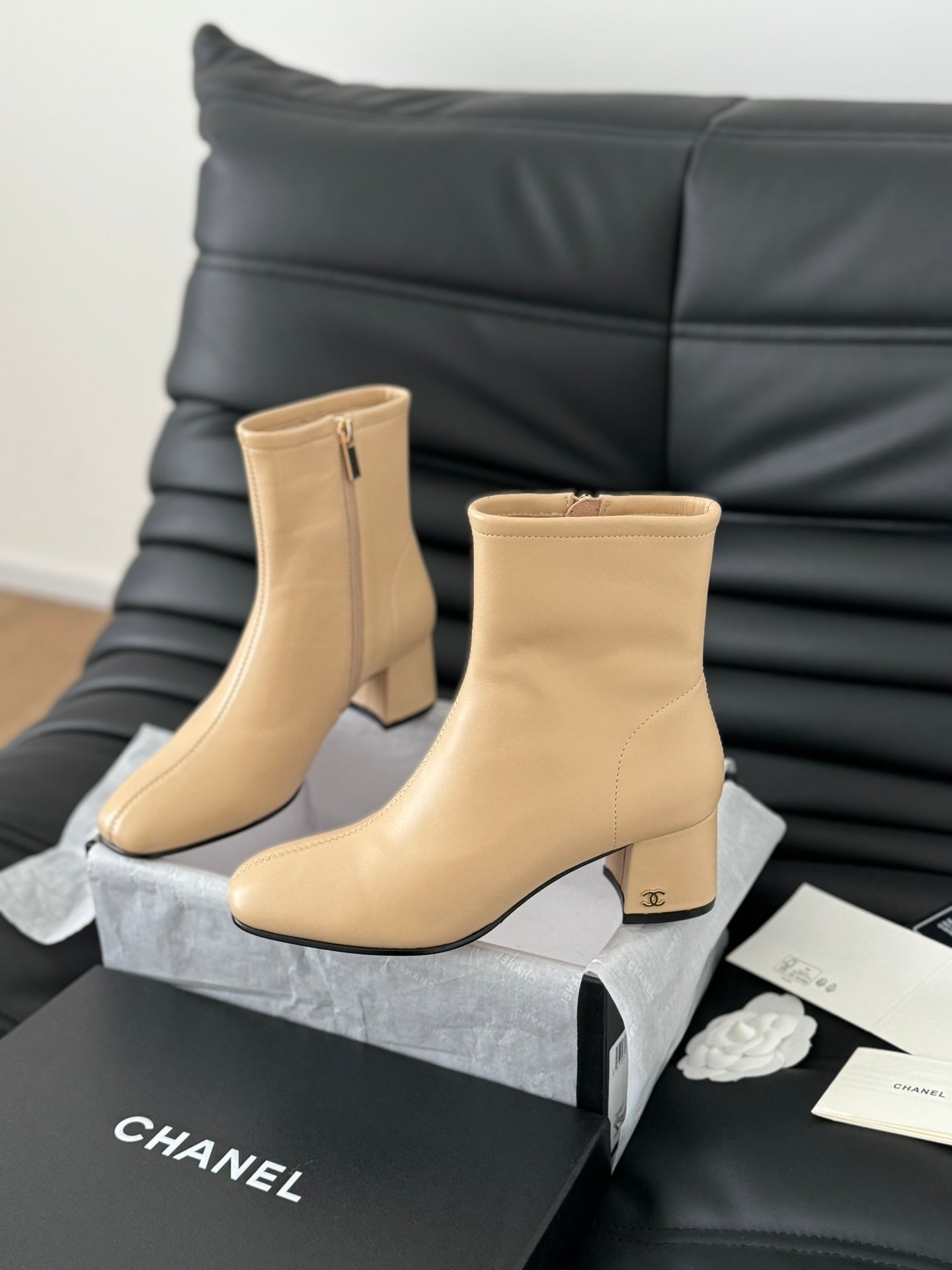 Chanel Leather Boots