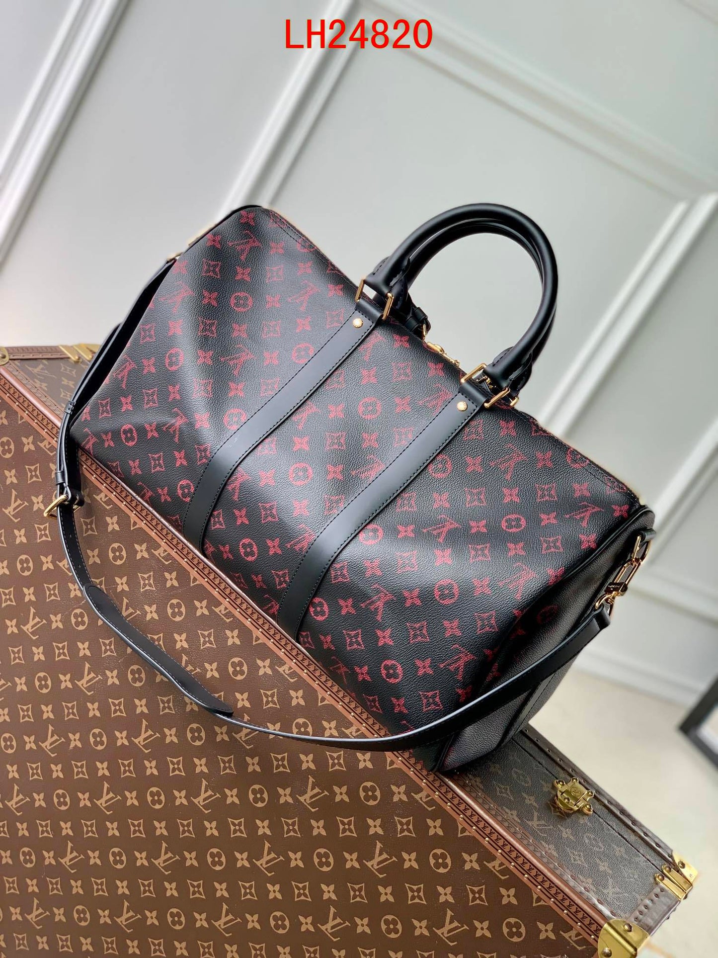 Louis Vuitton Keepall Bandoulière Tomette Canvas 45