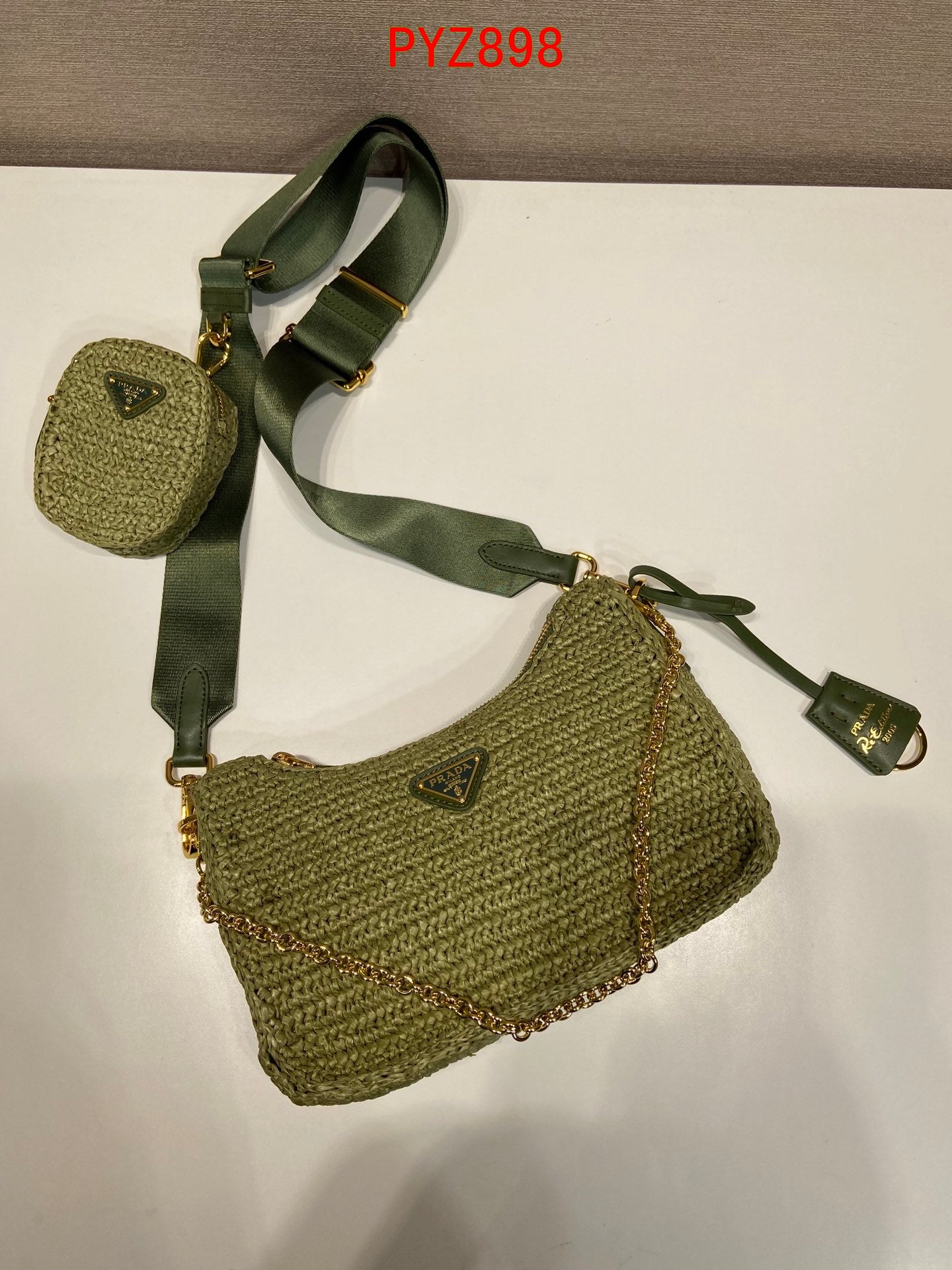 Prada Raffia Re Edition bag