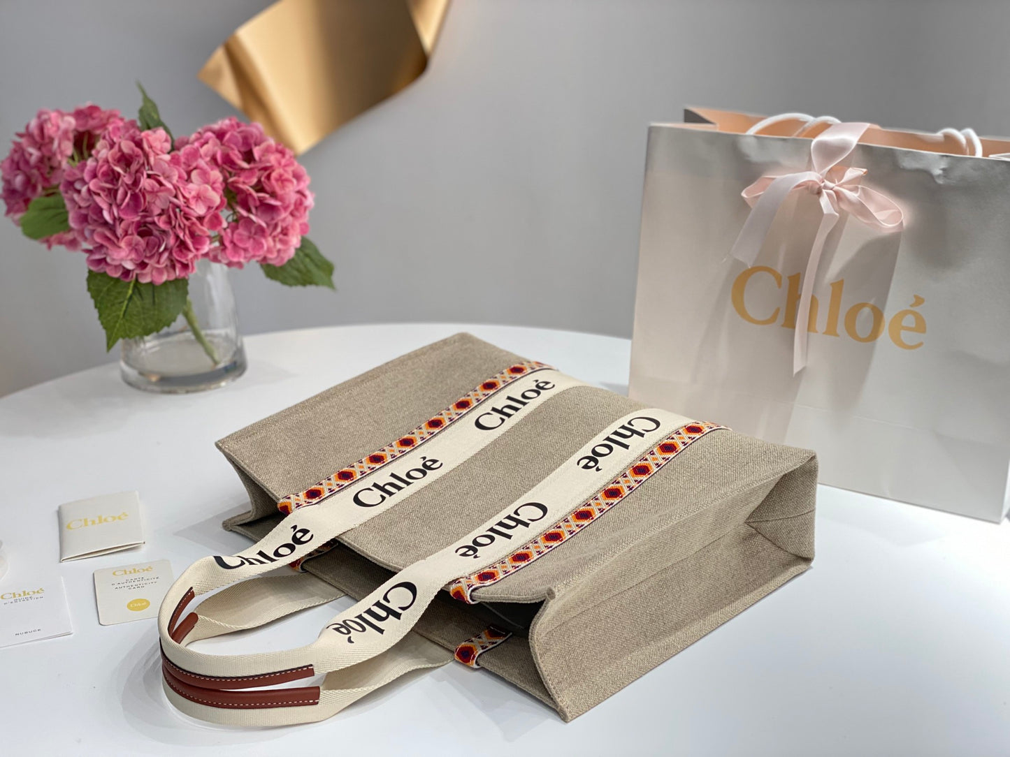 Chloe Woody Tote Bag