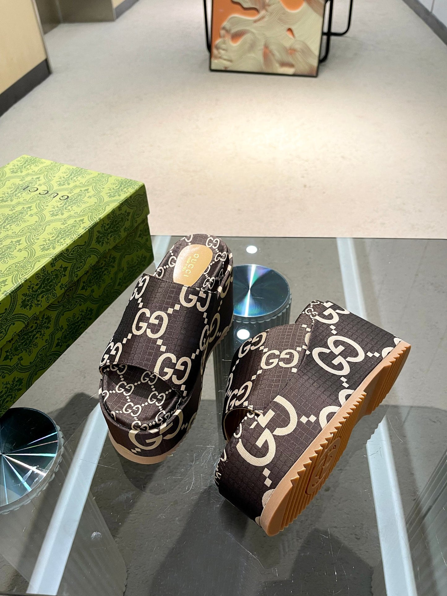 Gucci Wedges, Platform Slides