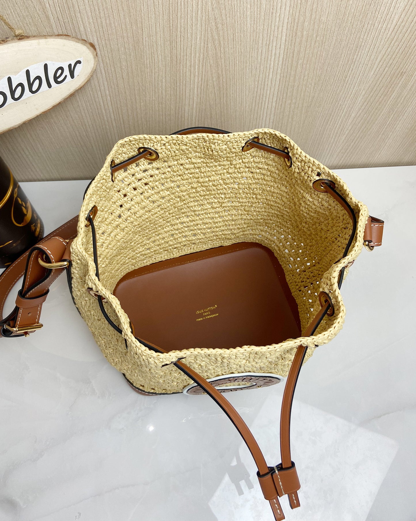 Louis Vuitton Noe BB in raffia