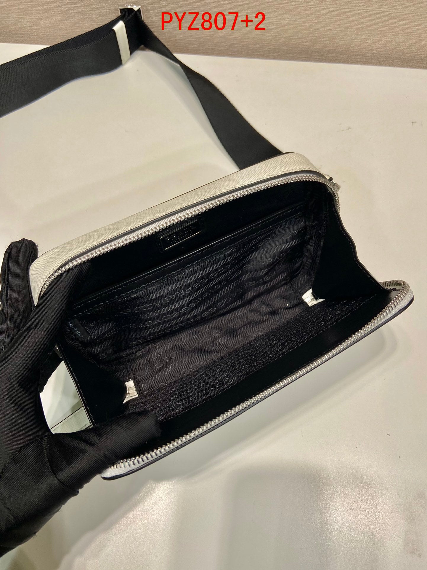 Prada Brique Saffiano leather bag