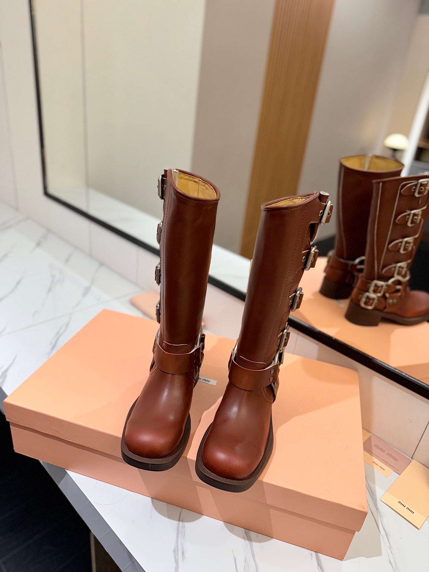 Miu Miu High Boots leather