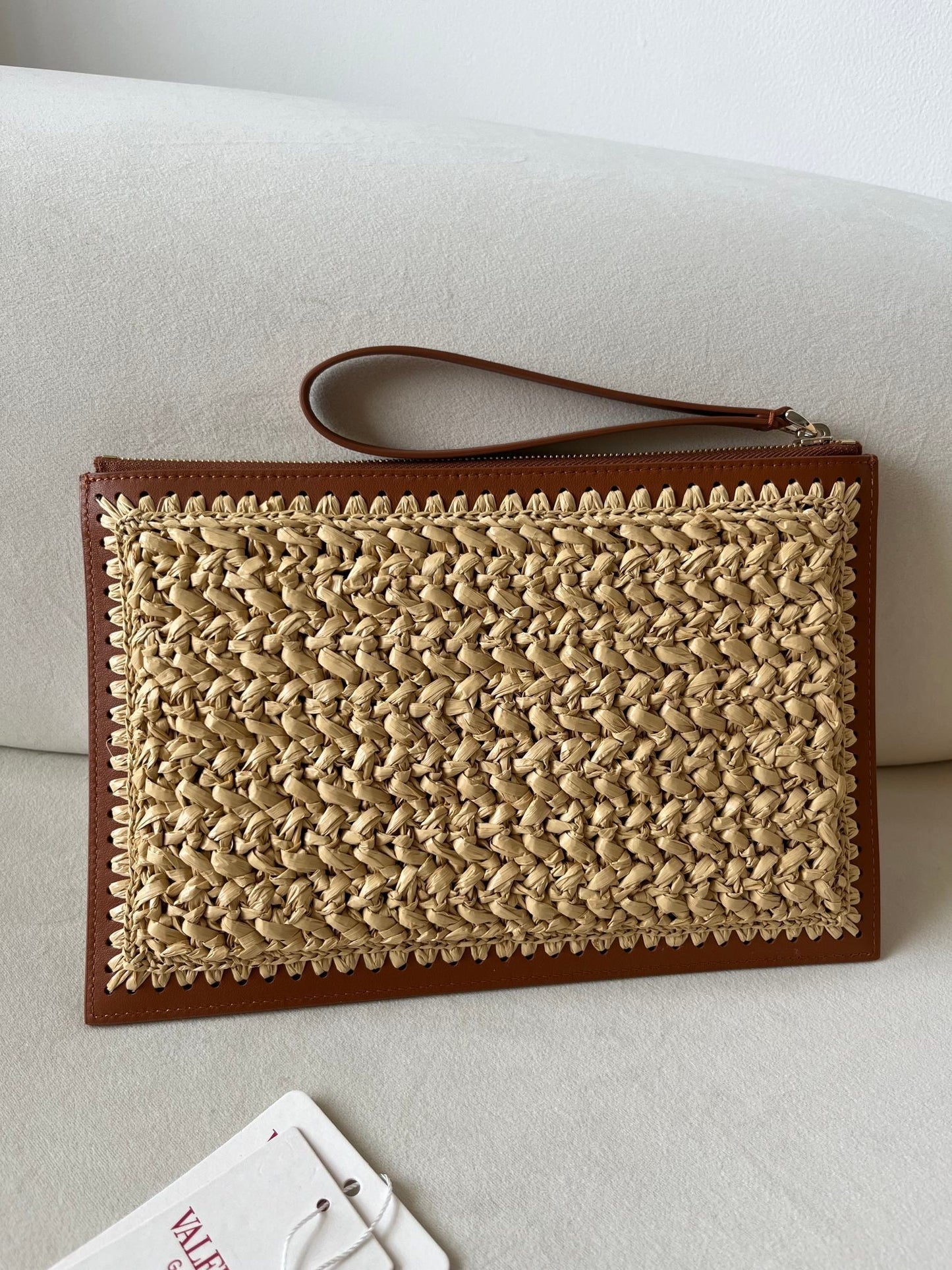 Valentino Garavani Straw Wristlet/ Clutch
