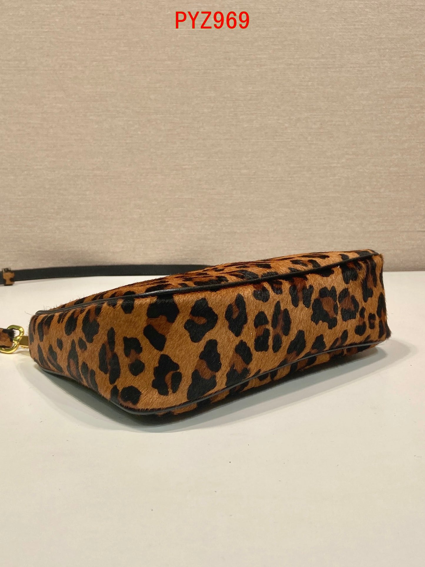 Prada Hobo with chain leopard pattern