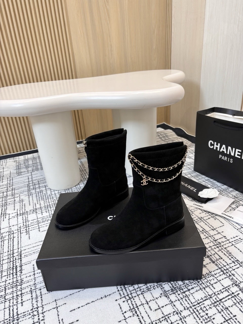 Chanel suede Boots