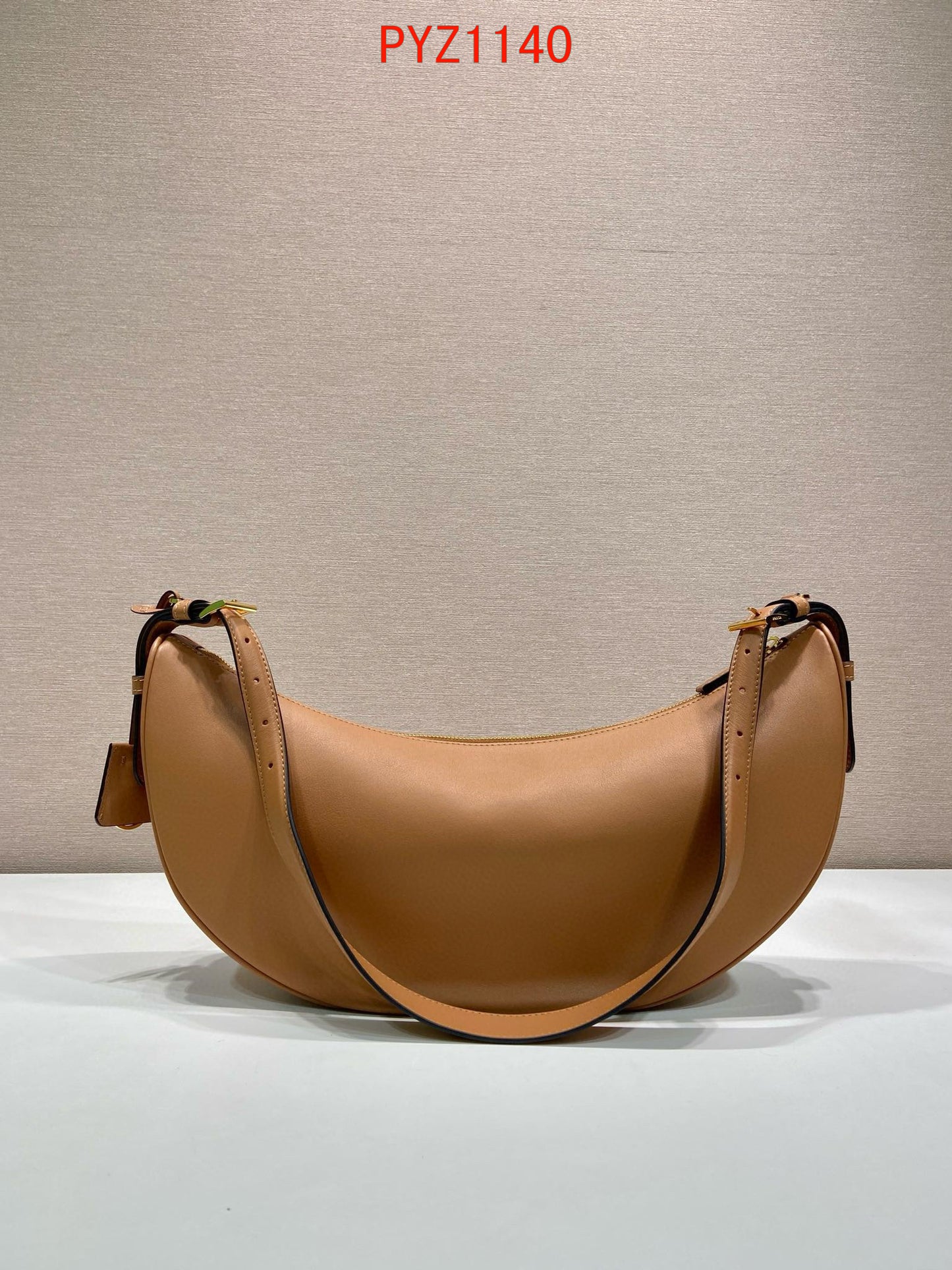 Prada Demi-lune large leather shoulder bag