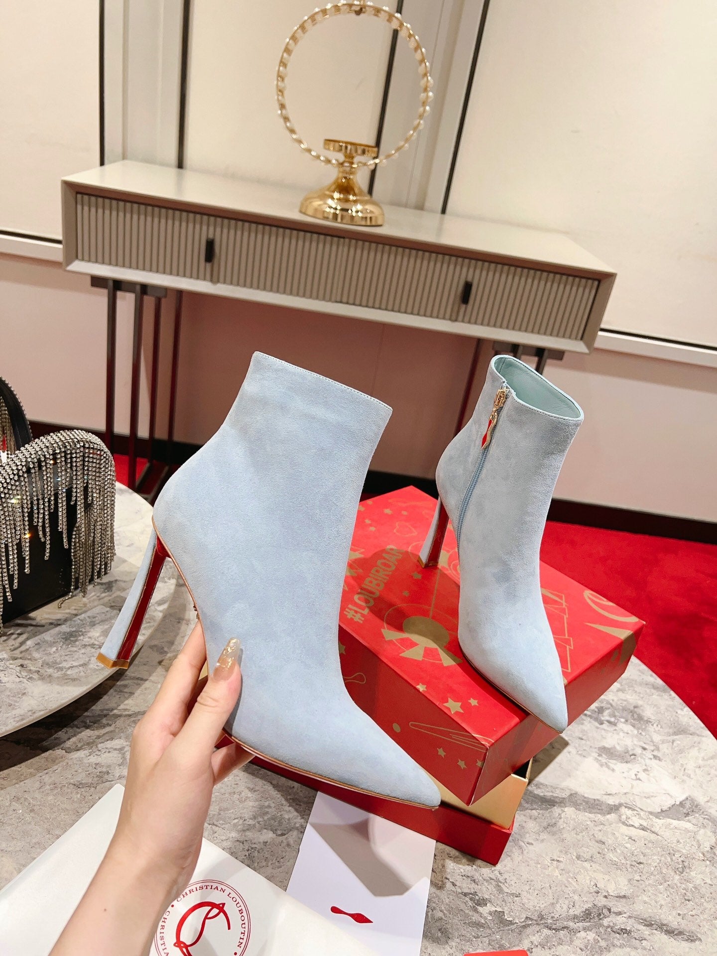 Christian Louboutin Heels Boots Suede