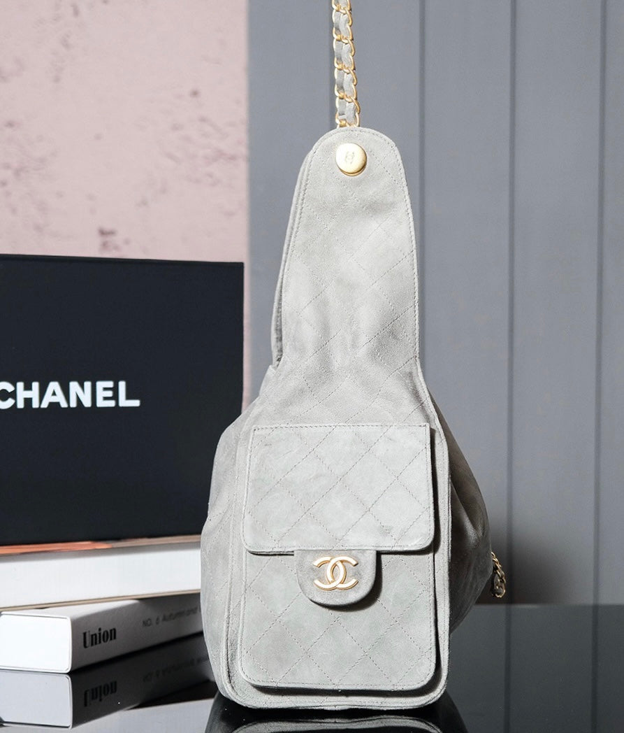 Chanel 2024 Collection Suede Hobo Large bag
