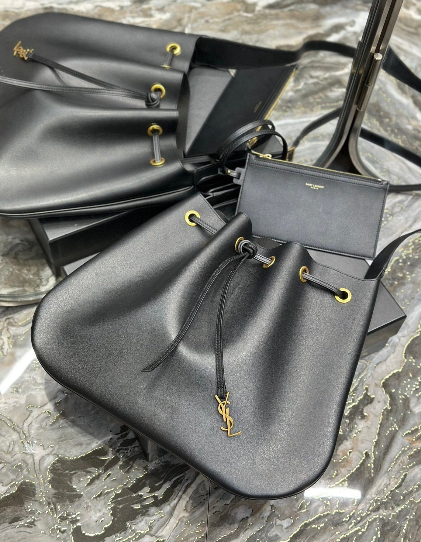 YSL Flat Hobo Bag