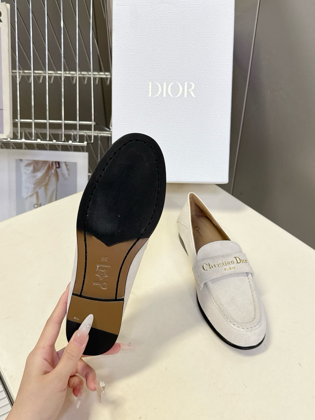 Christian Dior Suede Flats