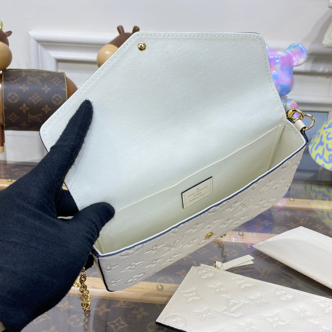 Louis Vuitton Felicie Pochette Empreinte Leather
