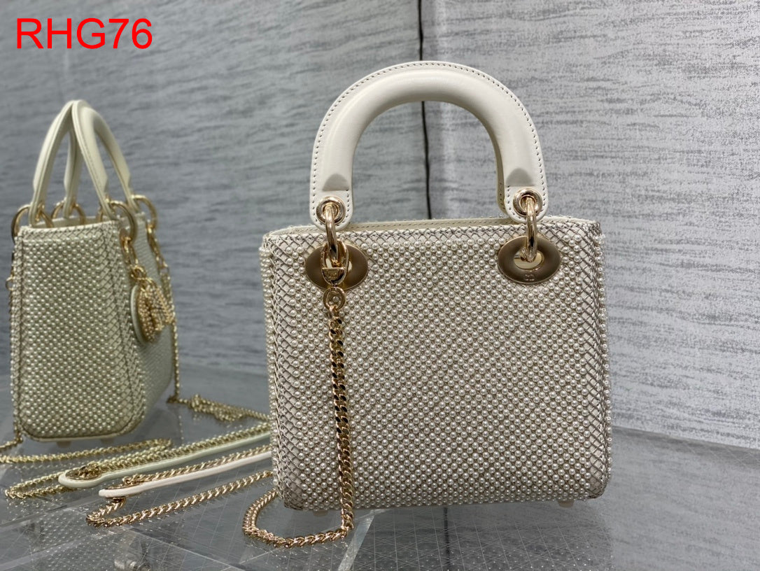 Dior Mini Lady bag in pearls