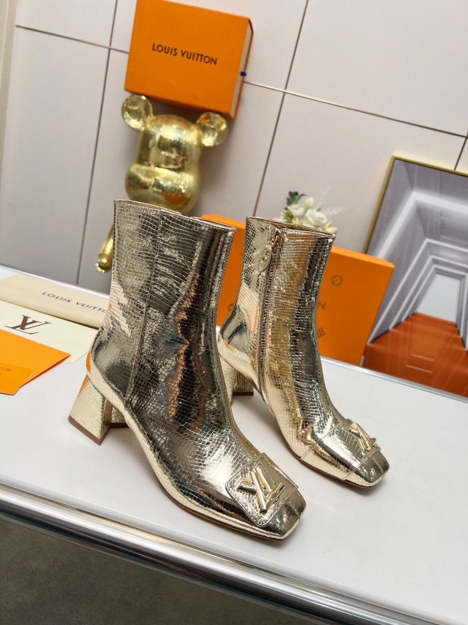 Louis Vuitton High Heel Boots
