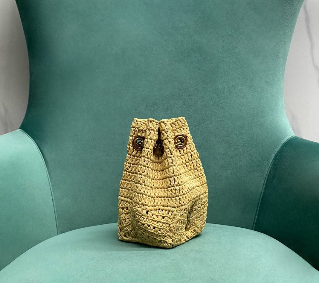 YSL Bucket Straw bag