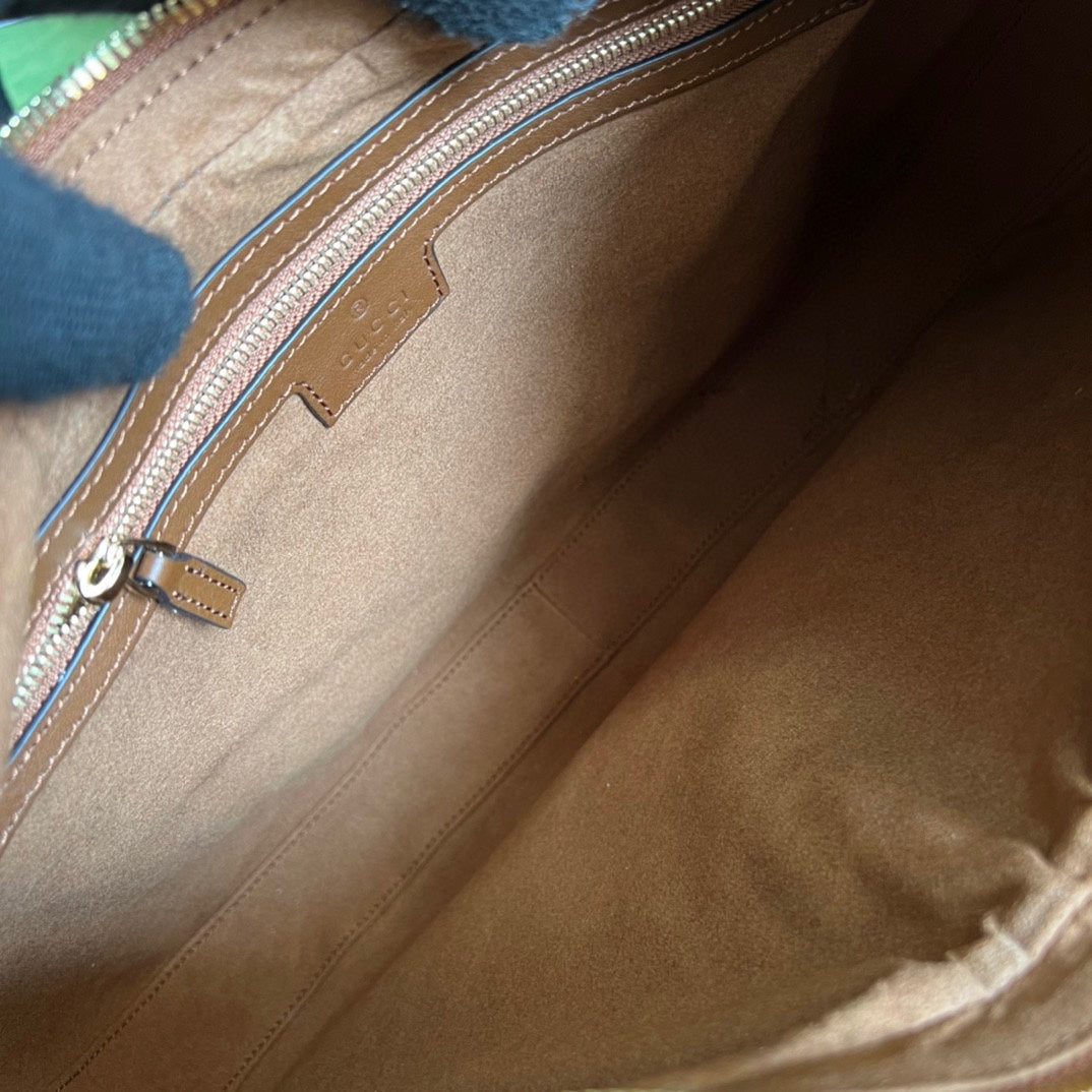 Gucci Attache Suede Small and Large Shoulder Bag