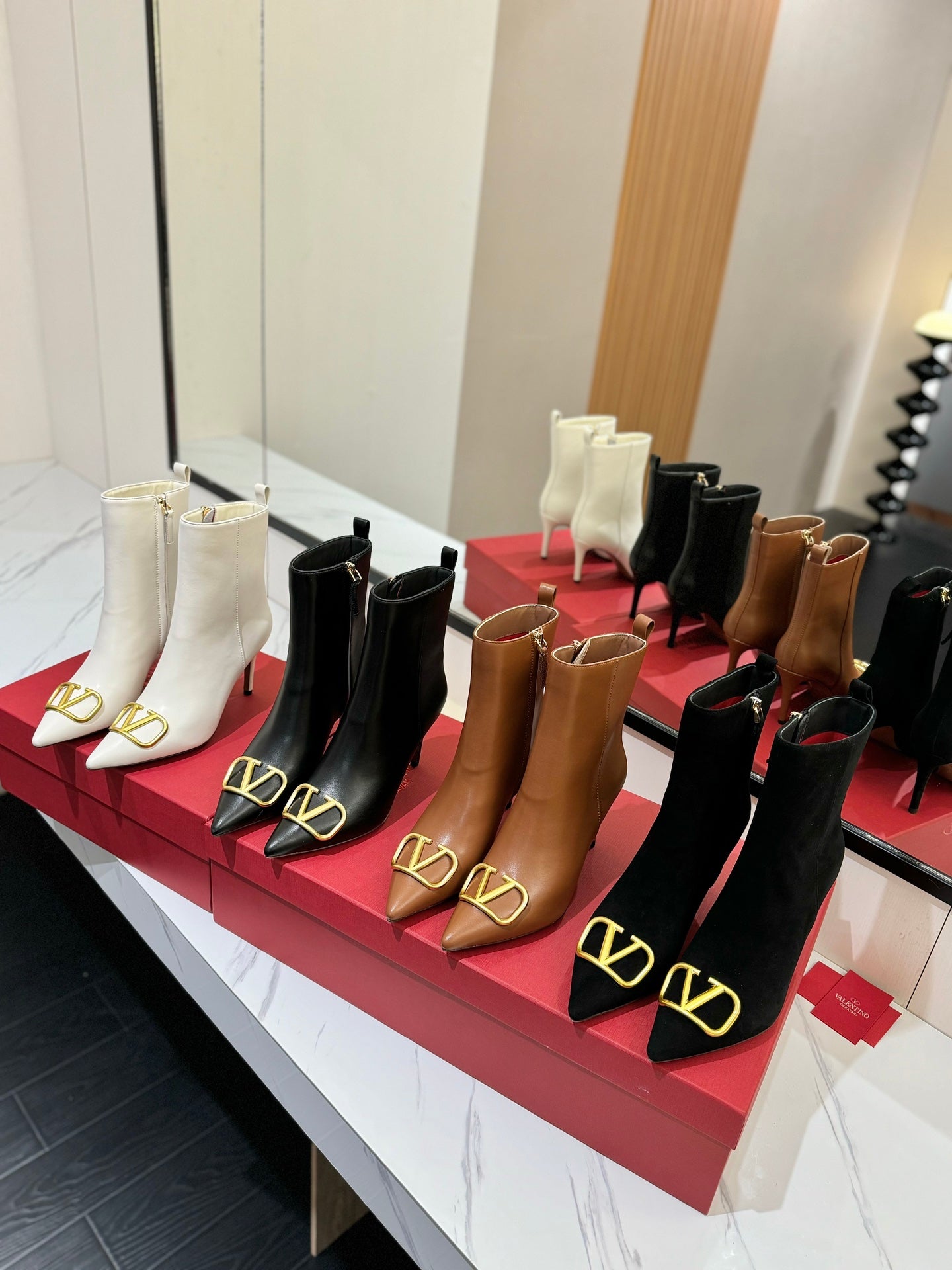 Valentino Heel Ankle Boots