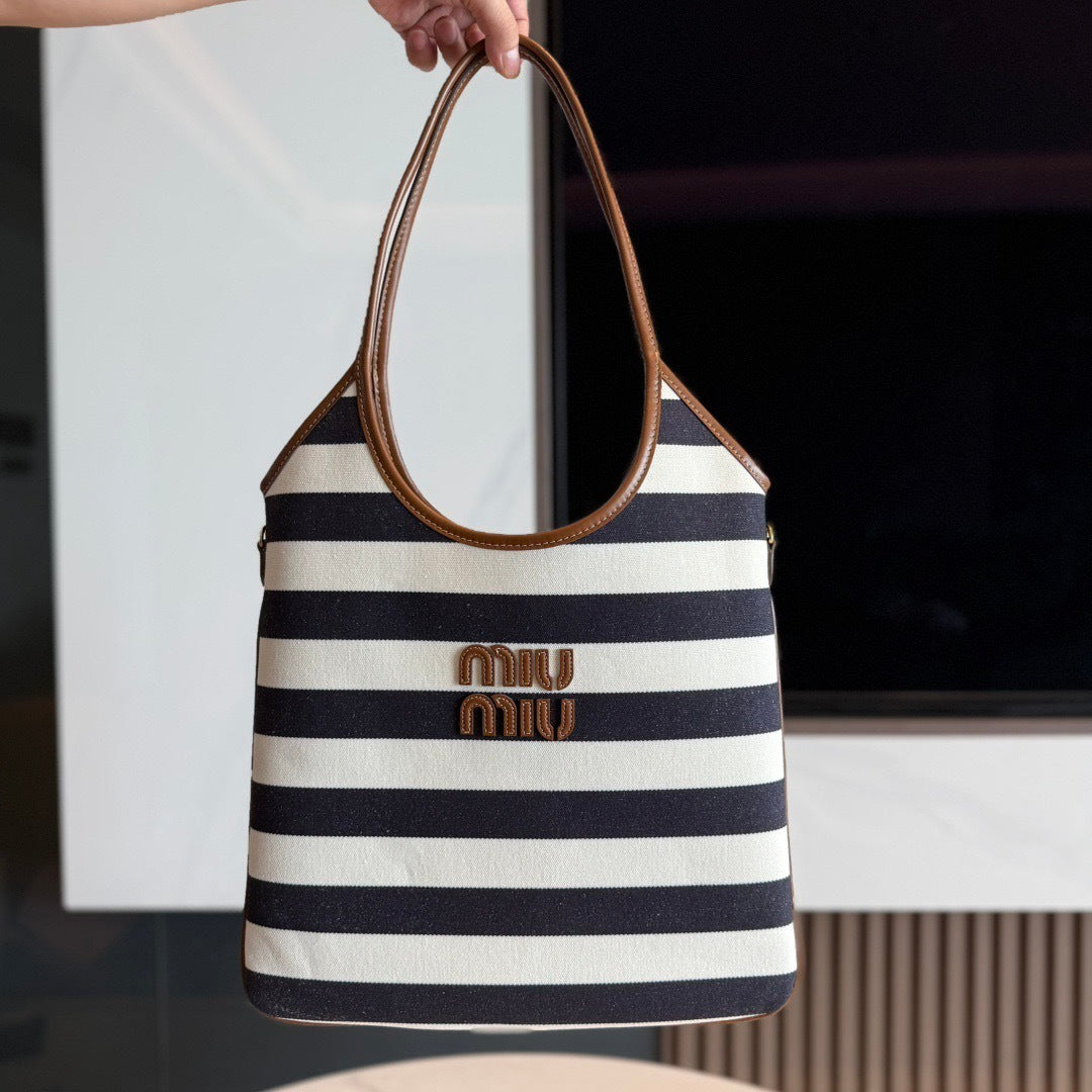 Miu Miu IVY canvas and leather bag