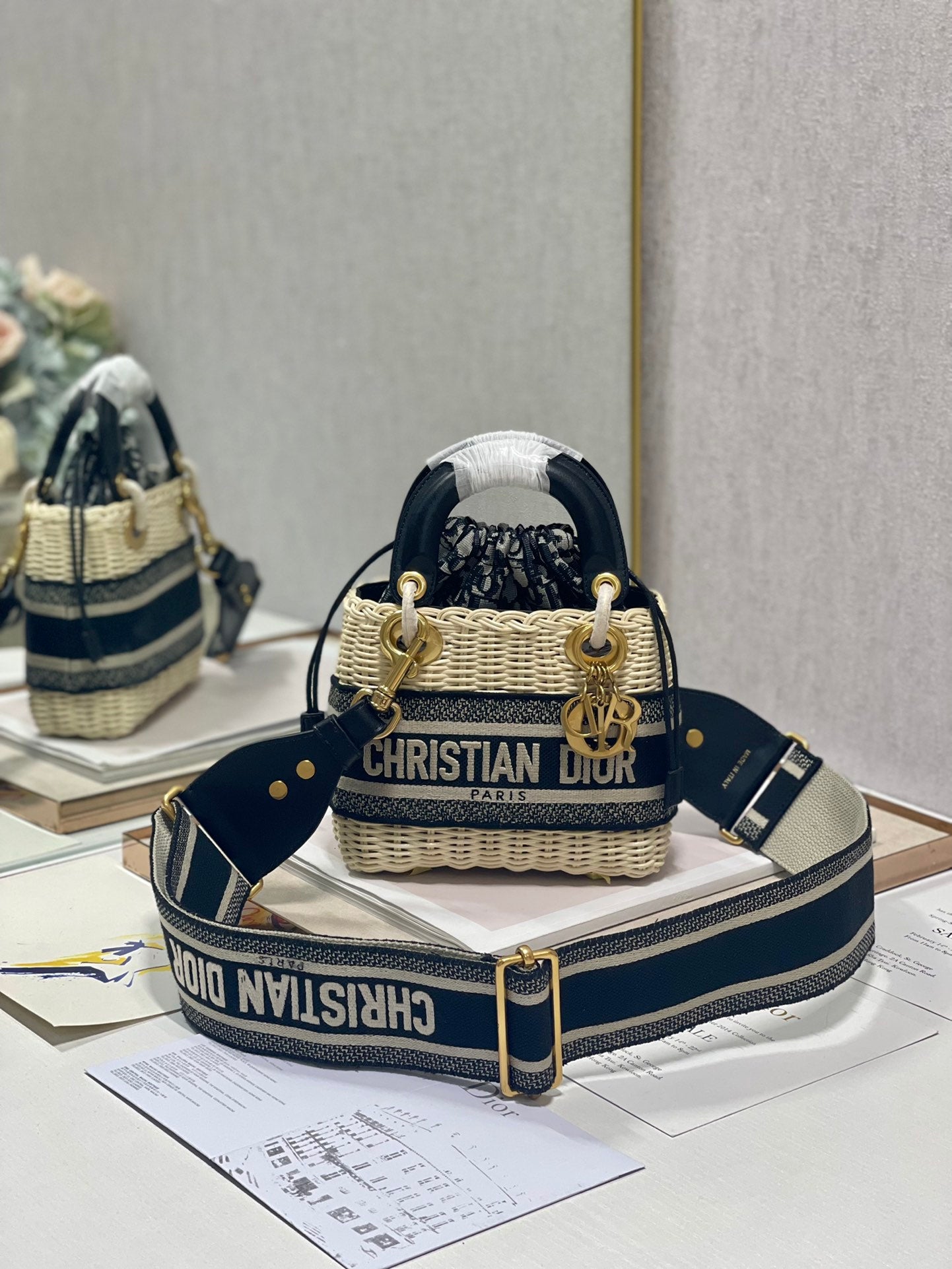 Dior Raffia Tote bag