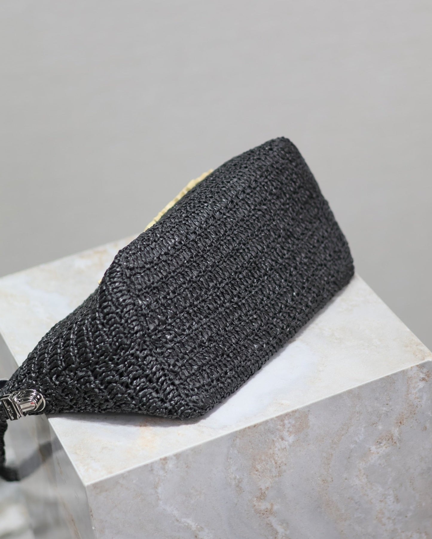 YSL straw crossbody bag