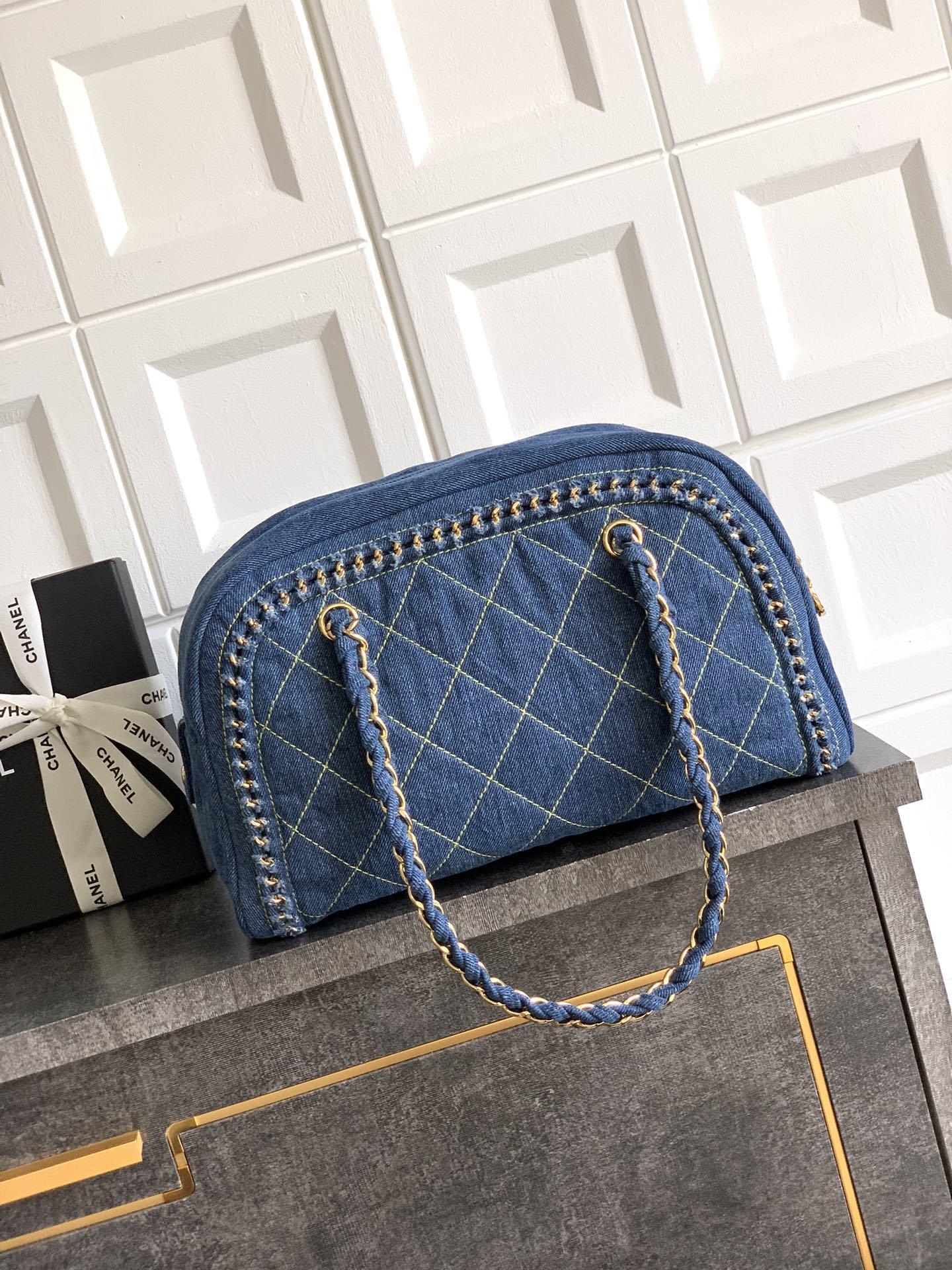 Chanel Denim Bowling bag