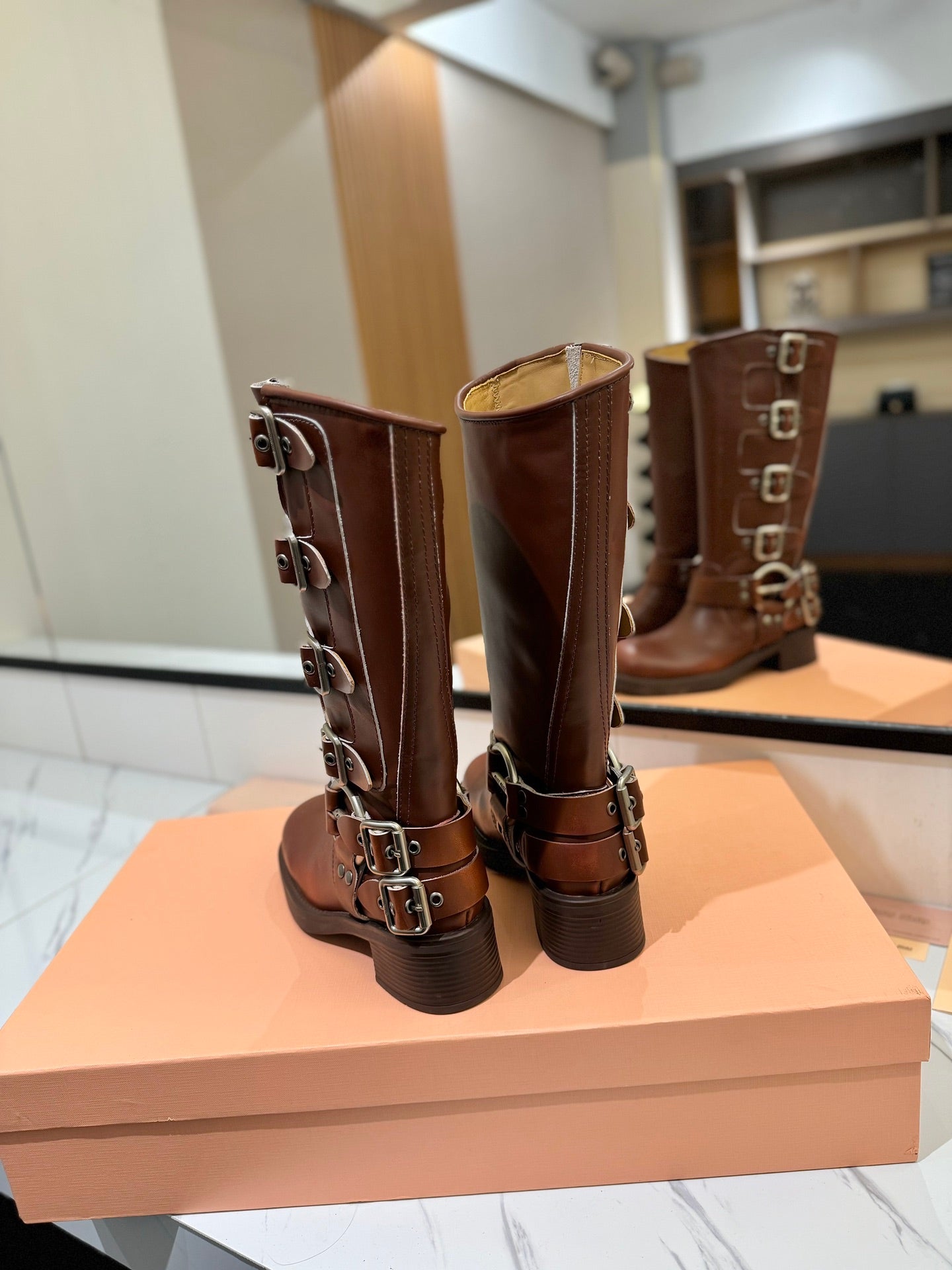 Miu Miu High Boots leather