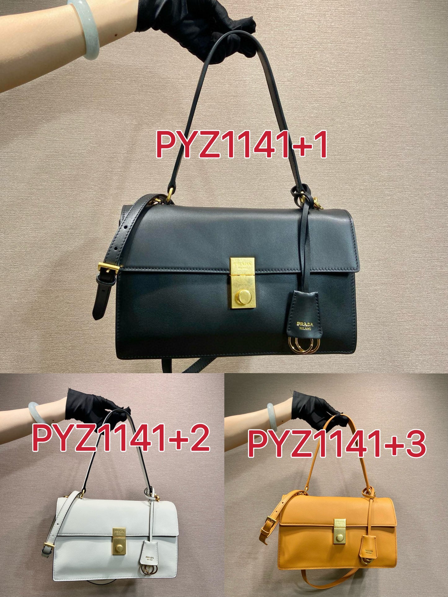 Prada Soft Sound medium leather shoulder bag