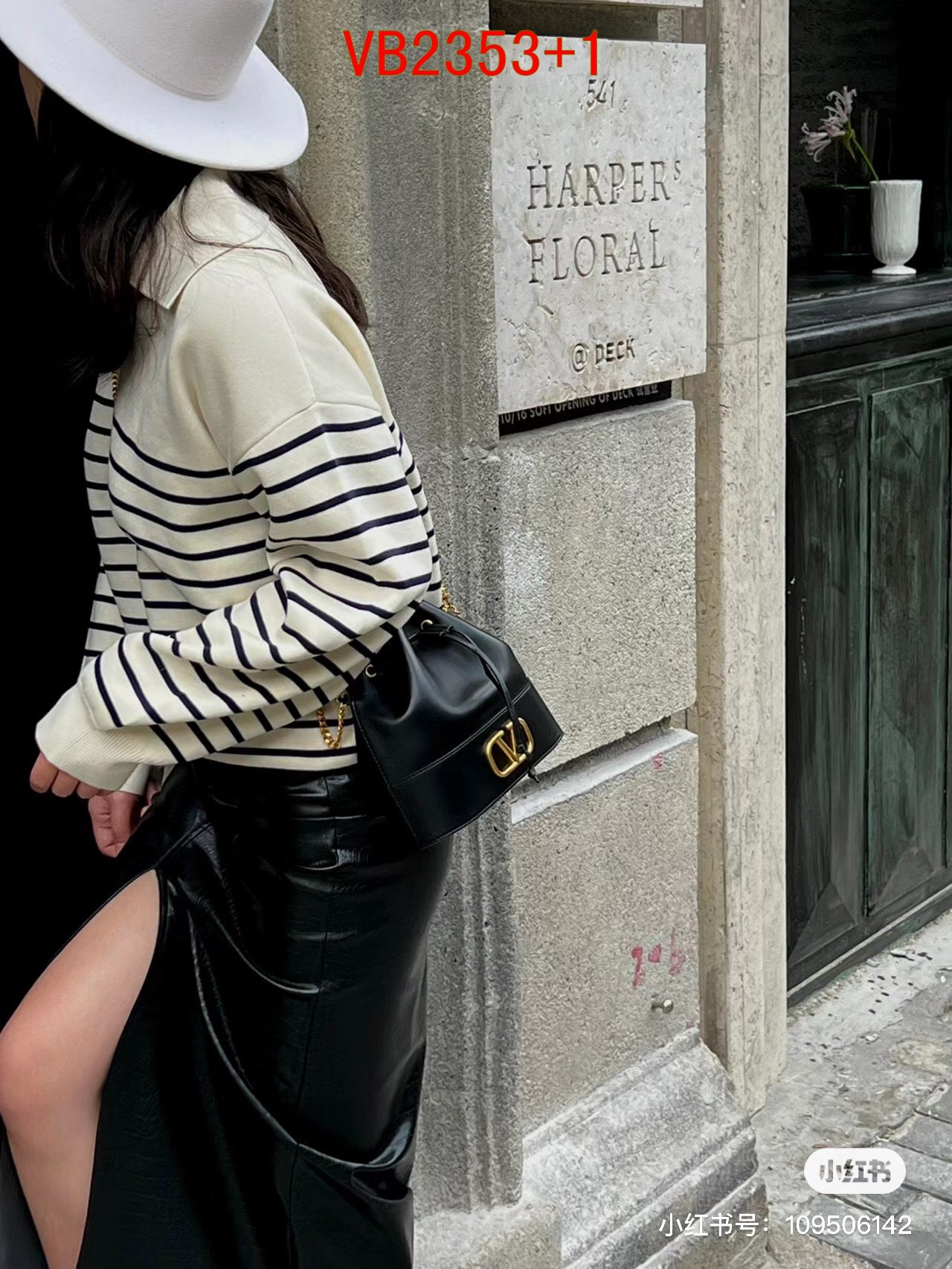 Valentino Leather Mini Bucket Bag