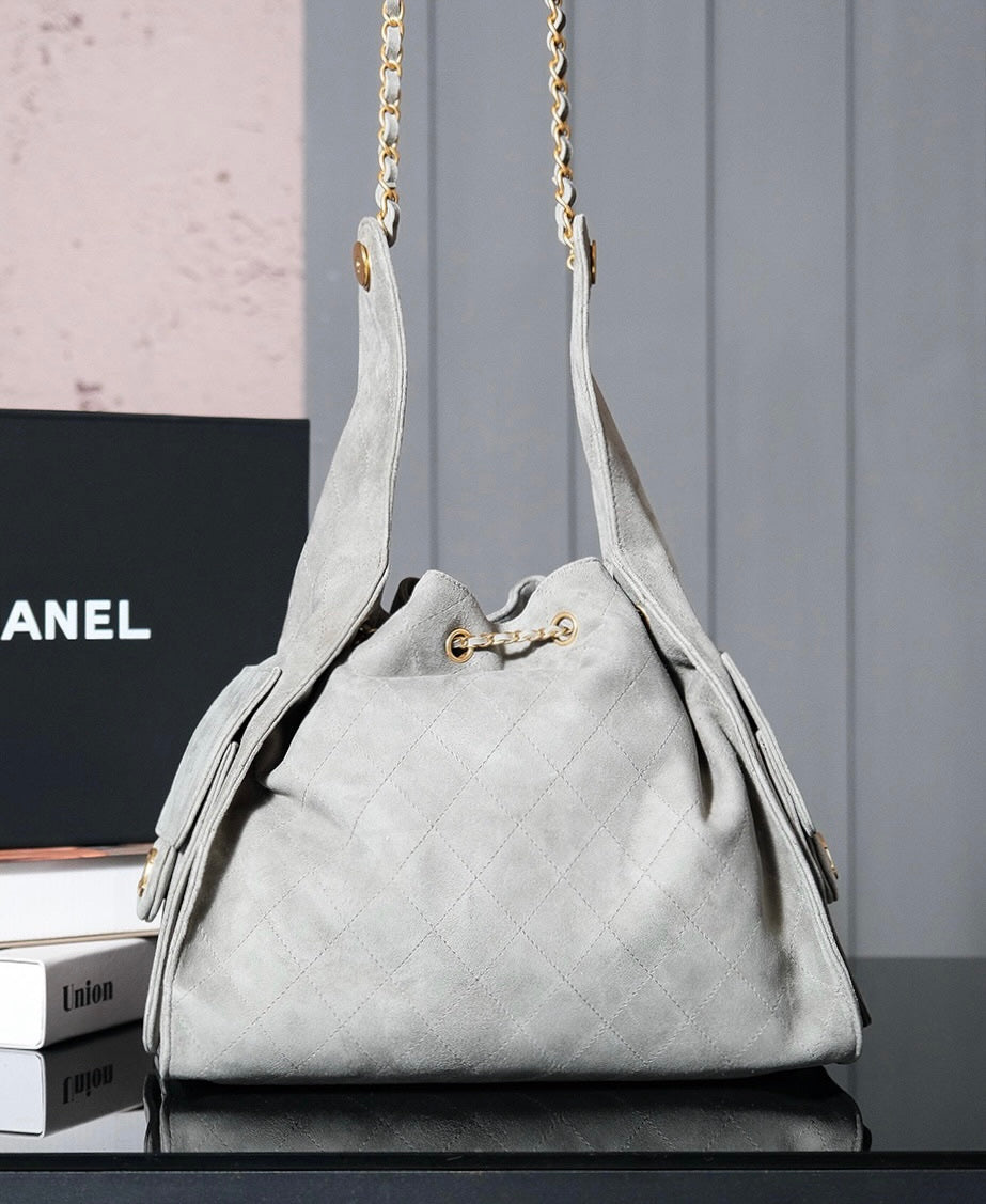 Chanel 2024 Collection Suede Hobo Large bag