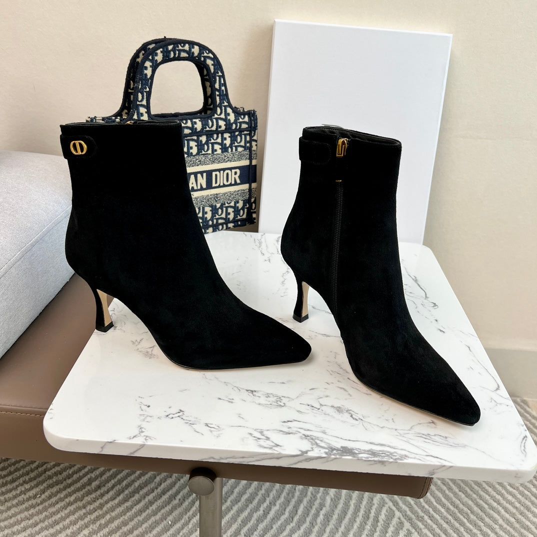 Dior Suede Heels Boots