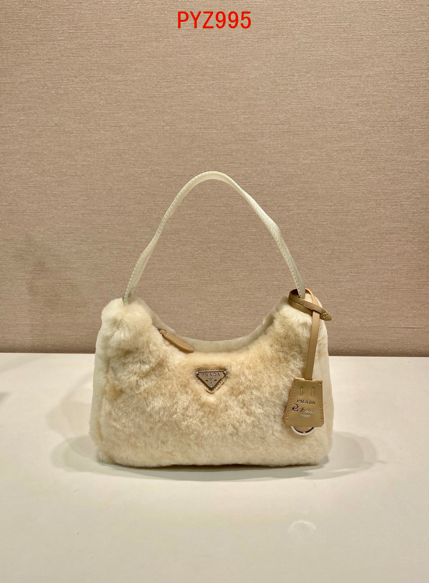Prada Shearling Mini re edition 2000 bag
