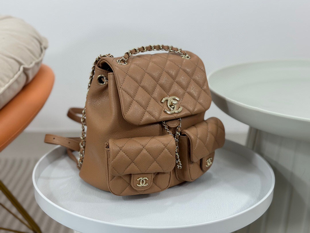 Chanel Duma Backpack Caviar Leather